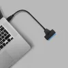 Adapter QOLTEC 51855 — externer M.2 NVMe/NGFF auf USB 3.0 Adapter, 10 Gb/s, für 2,5 Zoll/M.2 Laufwerke, schwarz