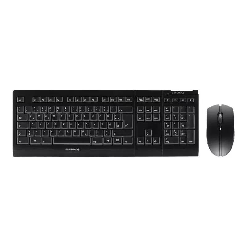 CHERRY B.UNLIMITED 3.0 Tastatur Maus inbegriffen Büro RF Wireless Deutsch Schwarz
