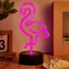 Tisch/Dekorative LED-Lampe MANTA SNL79PK rosa Flamingo – LED-Dekorationsleuchte