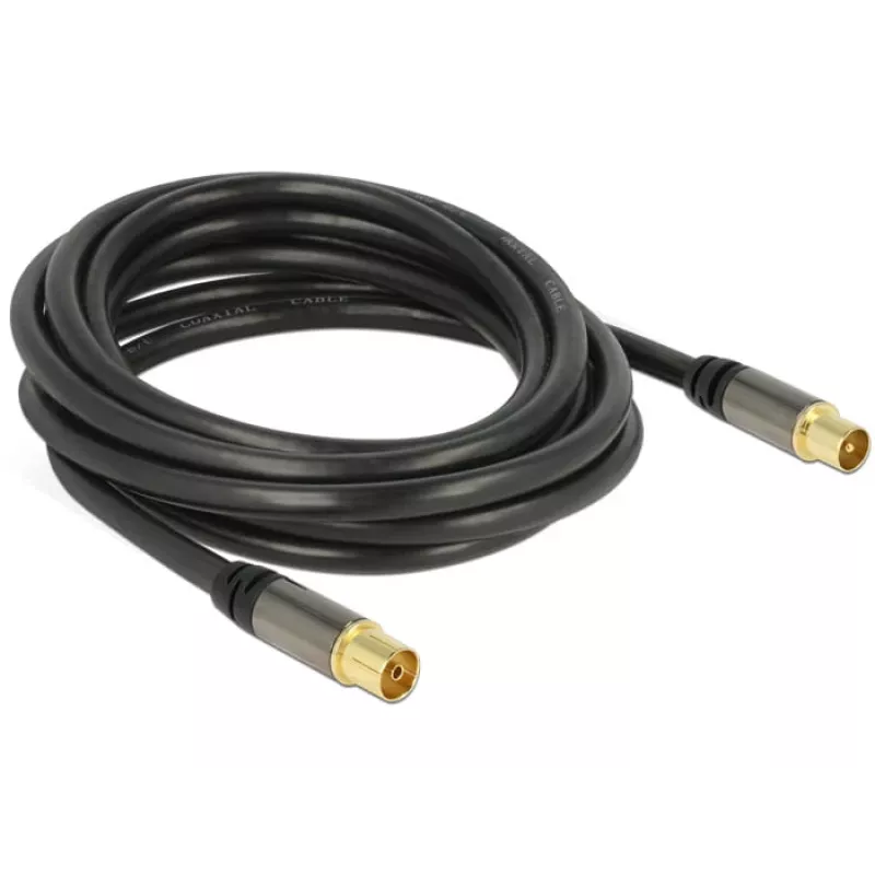 Koaxialkabel DeLOCK 88924 IEC RG-6/U 3 m Schwarz