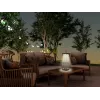 Wiederaufladbare Laterne Beper P207ILI102 in Corten-Optik, tragbare batteriebetriebene Lampe