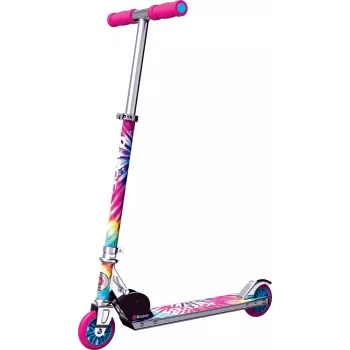 Kinderroller Razor A Tie-Dye — faltbarer 2-Rad-Aluminium-Roller, verstellbarer Lenker, ABEC-5, max. Belastung 65 kg