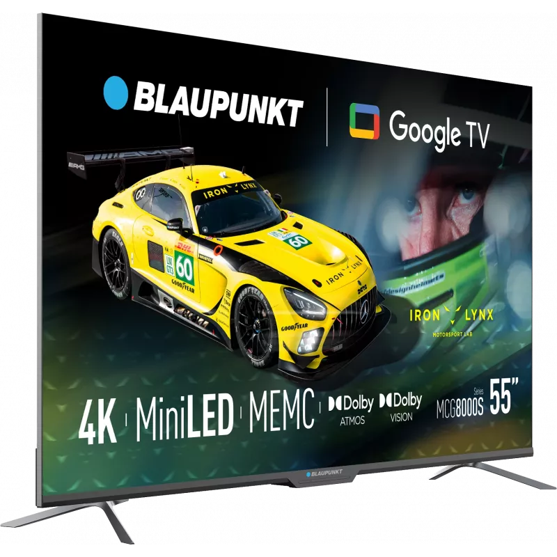 Blaupunkt Mini LED TV | 55MCG8000S | 55 inch | Smart TV | Google TV | Schwarz