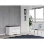 Geschlossener Schuhschrank-Aufsatz e shop OPAL SZAFKA BIEL — Weiß, Spanplatte, B850×H450 mm, 16 mm Rahmen
