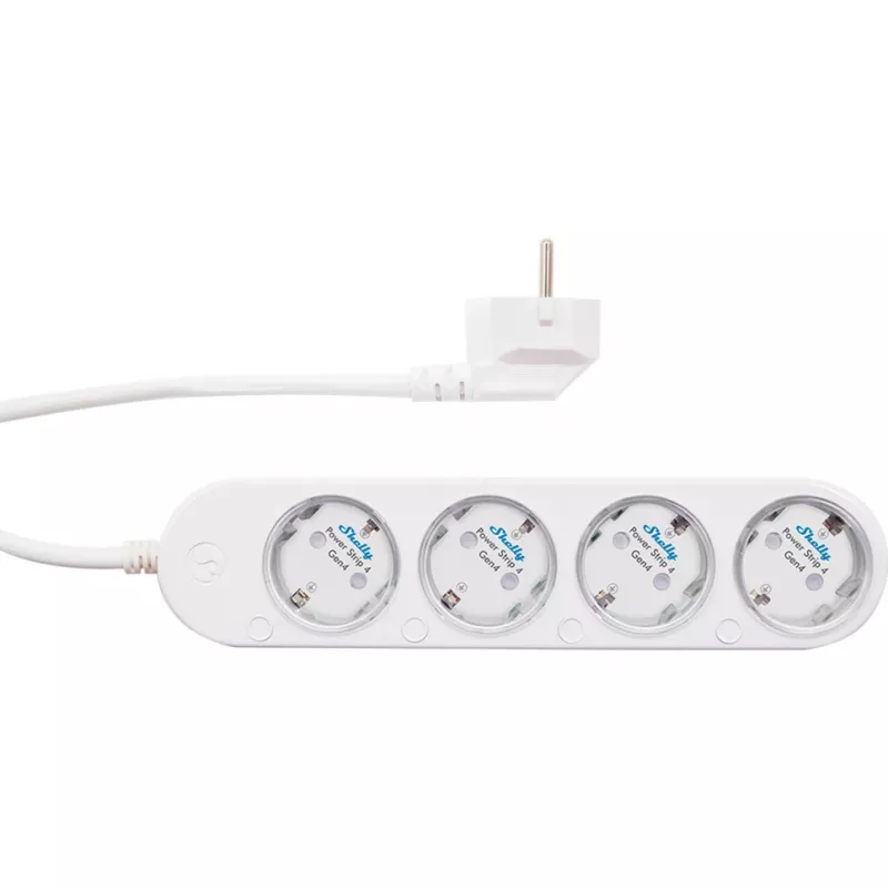 Smart 12A Shelly Power Strip 4 Gen4 Zigbee/Matter Steckdosenleiste