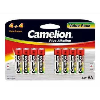 Alkalibatterien CAMELION AA LR6 Plus — 8er-Pack, AA (LR6)