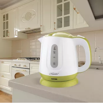 Feel-Maestro MR013 grüner Wasserkocher 1 L 1100 W Grün, Weiß