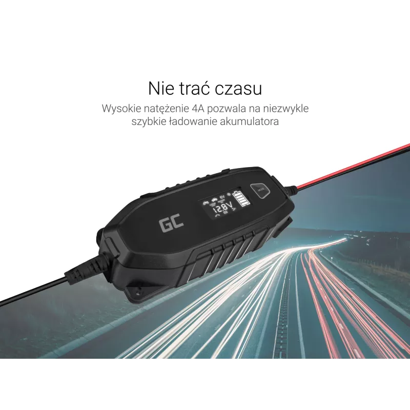 Grün Cell Ladegerät für Akkus 6V 12V 4A mit Diagnosefunktion