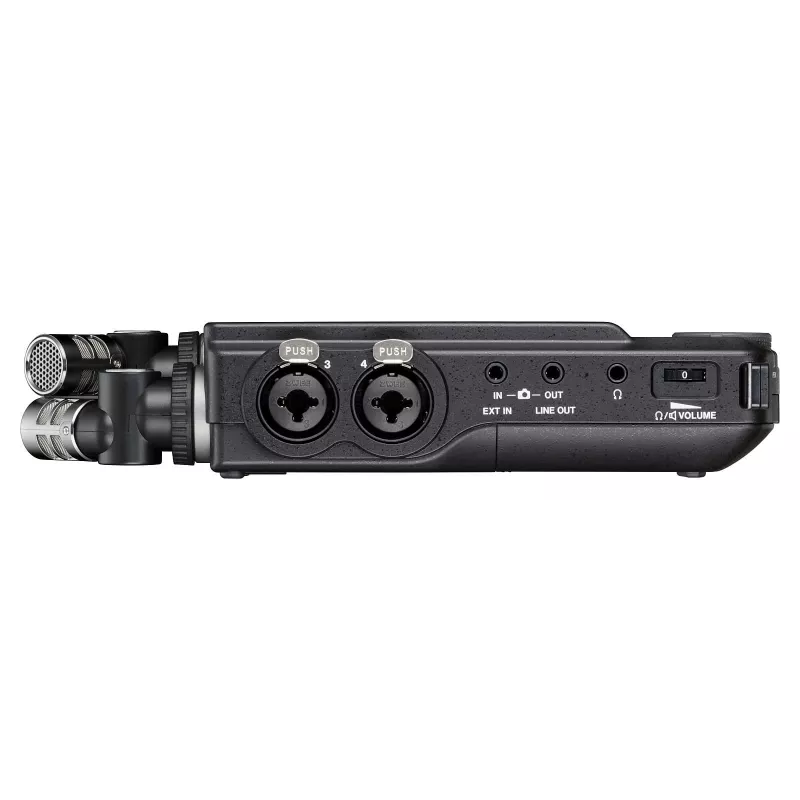 Tragbarer Mehrspur-Audio-Rekorder Tascam Portacapture X8 — 6-Kanal, 24/32-Bit, bis zu 96 kHz, 4 XLR/TRS-Combo-Eingänge, SD-Karte, USB-C, Batterie oder Netzteil