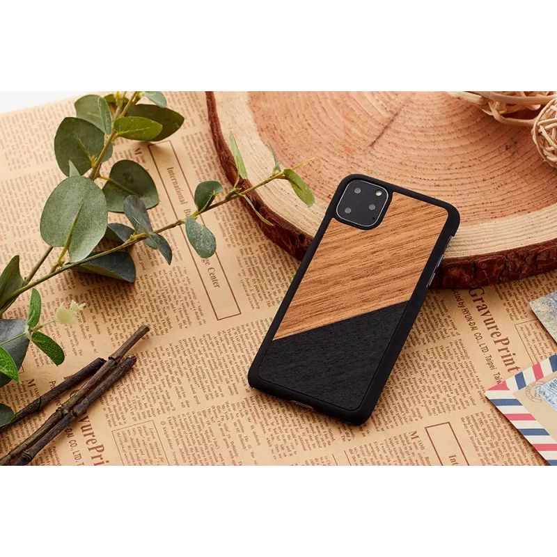 Smartphone-Hülle man and wood für iPhone 11 Pro — Western Schwarz