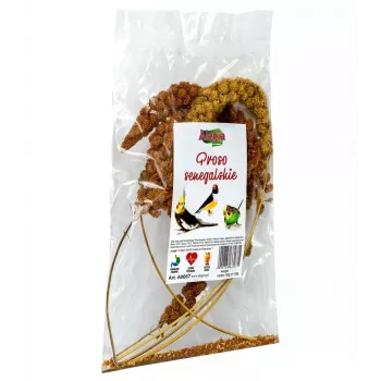 Leckerli für Vögel und Nagetiere Alegia Senegalhirse-Mischung, Getreidegeschmack, 80 g Beutel
