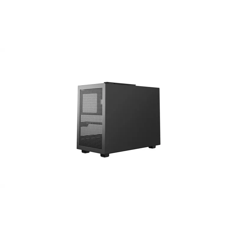 Computergehäuse DeepCool CH160 PLUS Small Form Factor SFF ATX/mATX, gehärtetes Glas, USB-C, Schwarz