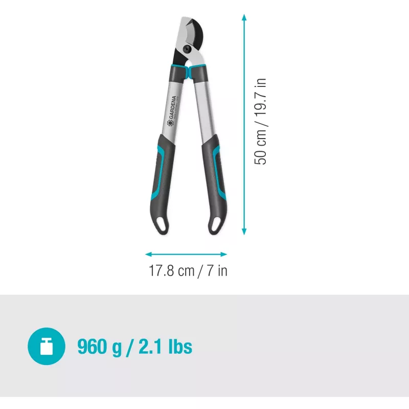 Gardena Astschere EasyCut S Grau/Türkis 50 cm (12030-88)