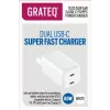 Ladegerät GRATEQ OLOS PD/PPS 2xUSB-C 65W Schnellladegerät 35W
