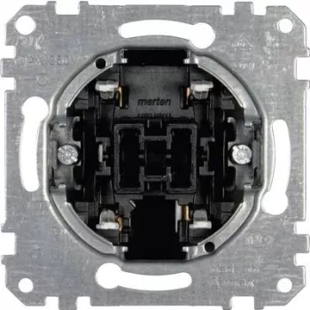 Elektrischer Schalter 1P Merten MEG3117-0000, 1-polig, 10 A, 250 V, Metallic, IP20