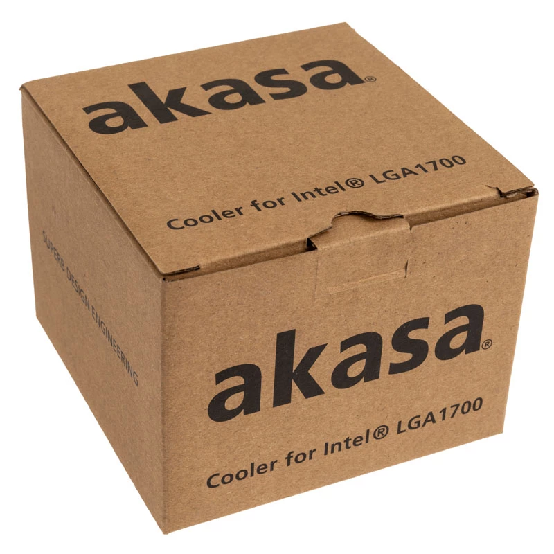 Heatsink/Radiator Akasa AK-CC6603EP01 9,5 cm Aluminium Schwarz