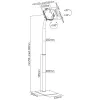 Tablethalter MACLEAN MC-467W höhenverstellbar kompatibel mit Tablets