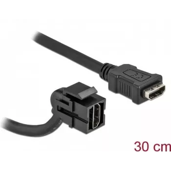 HDMI-Buchse mit Kabel schwarz DeLOCK 86853