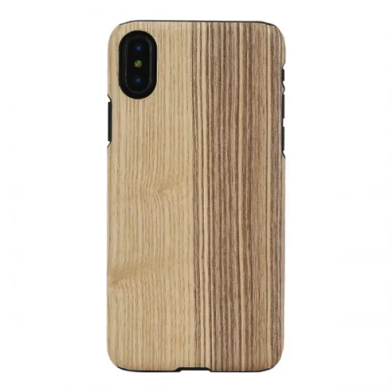 Smartphone-Hülle man and wood für iPhone X/XS – Vintage Olive Schwarz