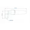 Teltonika LTE-Antenne 003R-00296, 5dBi, SMA-Stecker, abgewinkelt