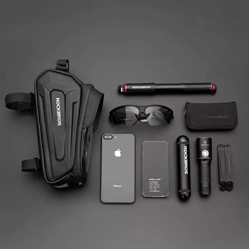 Rockbros B68 Fahrradrahmentasche Handytasche 1,7 l Schwarz