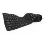 Silikon-Tastatur USB+PS/2 schwarz