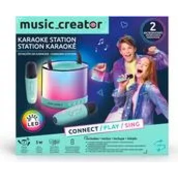 Tragbare Mini-Karaoke-Station Canal Toys INF044 mit Bluetooth-Konnektivität, batteriebetriebener tragbarer Lautsprecher mit Mikrofon