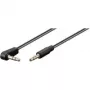 Wentronic Goobay 3,5 mm Klinken-Verbindungskabel, Schwarz, 1,5 m - 3,5 mm Klinkenstecker (3-polig, Stereo) → 3,5 mm Klinkenstecker (3-polig, Stereo) 90° (67784)