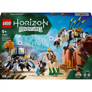 LEGO Set Horizon Adventures 77037 – Aloy und Varl vs. Shell-Walker und Sawtooth, 768 Teile, 2 Minifiguren