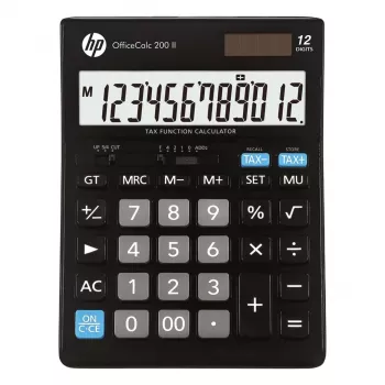 Taschenrechner HP OC 200 II, 12-stellige Anzeige, schwarz
