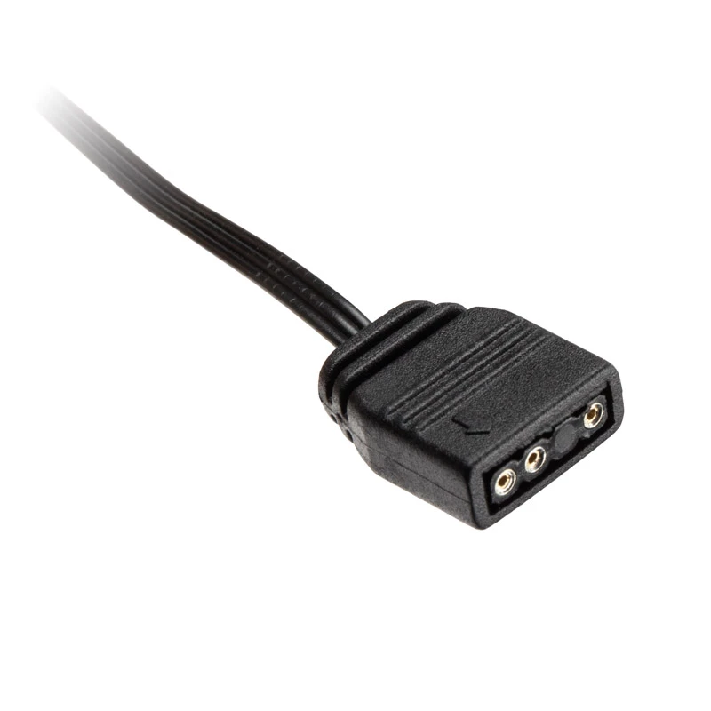 XSPC ARGB LED-Stopfen G1/4 5V 3-Pin, Schwarz/Chrom