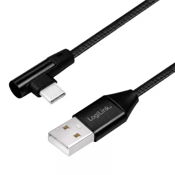 LogiLink CU0137 USB-Kabel USB 2.0 0,3 M USB A auf USB C Schwarz