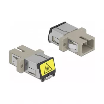 Glasfaserkupplung DeLOCK 86889 SC Simplex Buchse auf SC Simplex Buchse Multimode beige