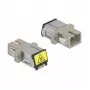 Glasfaserkupplung DeLOCK 86889 SC Simplex Buchse auf SC Simplex Buchse Multimode beige