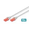 Patch Cord Digitus CAT 6 U/UTP LSZH 0,5m 10 Stück