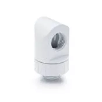90° Drehfitting BitsPower Artemis — arktisch weiß (BPM-AT90R-WH)