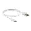 USB-Kabel DeLOCK 84807 USB 2.0 1 m USB A Micro-USB B Weiß