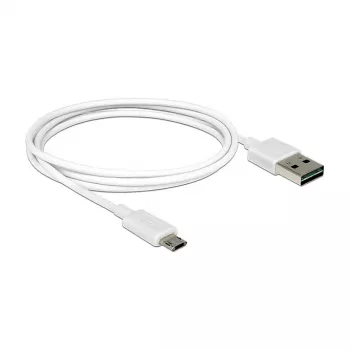 USB-Kabel DeLOCK 84807 USB 2.0 1 m USB A Micro-USB B Weiß