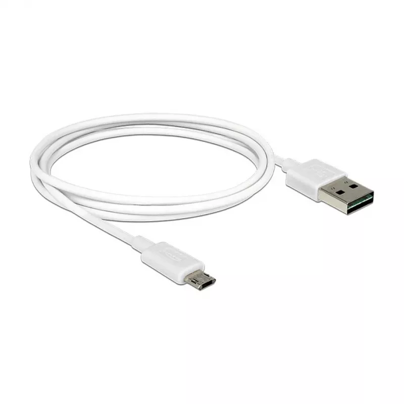 USB-Kabel DeLOCK 84807 USB 2.0 1 m USB A Micro-USB B Weiß