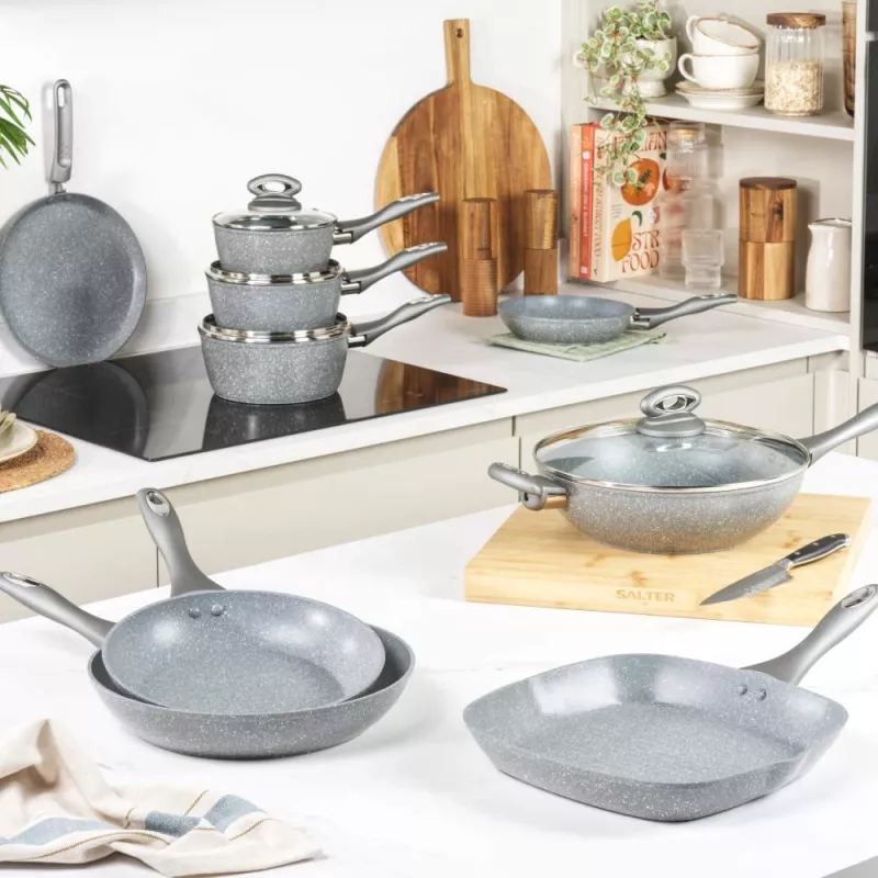 Grillpfanne Salter 28 cm antihaftbeschichtet mit Marmorbeschichtung