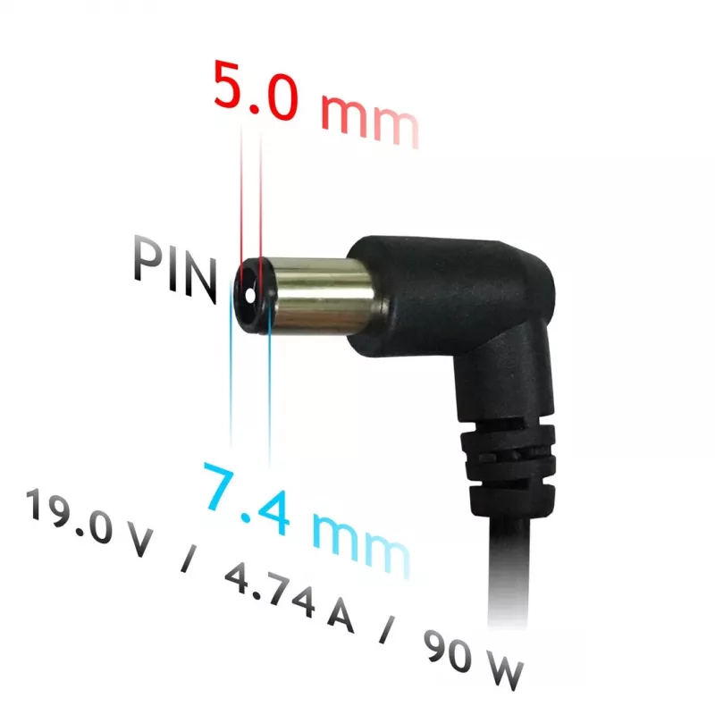 Netzteil/Inverter Akyga AK-ND-04 für Laptops, für den Innenbereich 90 W, Eingang 100–250 V, schwarz