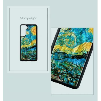 Schutzhülle iKins für Samsung Galaxy S21+ — Sternennacht Schwarz