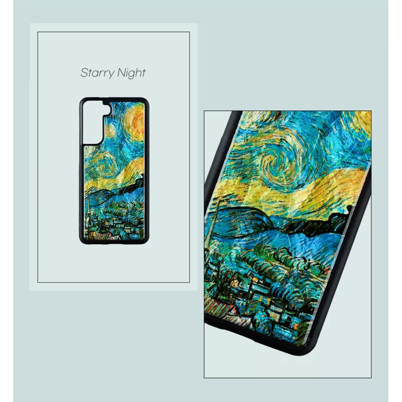 Schutzhülle iKins für Samsung Galaxy S21+ — Sternennacht Schwarz