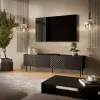 Cama LUCCA 4D TV-Schrank 200x40x59 schwarz