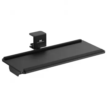 Maclean Unter-Tisch-Tastaturhalterung, max. Belastung 5 kg, horizontal und vertikal verstellbar, schwarz, MC-108 B