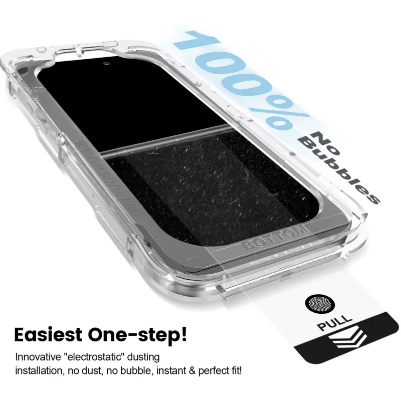 NEVOGLASS, Displayschutzfolie Transparent, iPhone 17 Air, mit Easy App