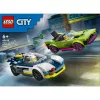 LEGO City Spielset 60415 Polizeiauto und Muscle-Car-Verfolgungsjagd — 213 Teile, 2 Minifiguren, Alter 6+
