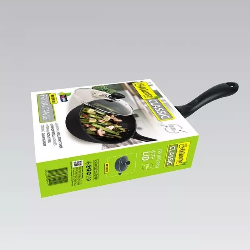 Maestro MR-1205-28 Bratpfanne mit Deckel, 28 cm, schwarz