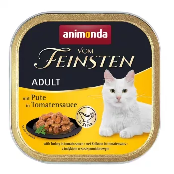 Animonda Vom Feinsten Truthahn in Tomatensauce, 100 g Schale, getreidefrei, ausgewachsen