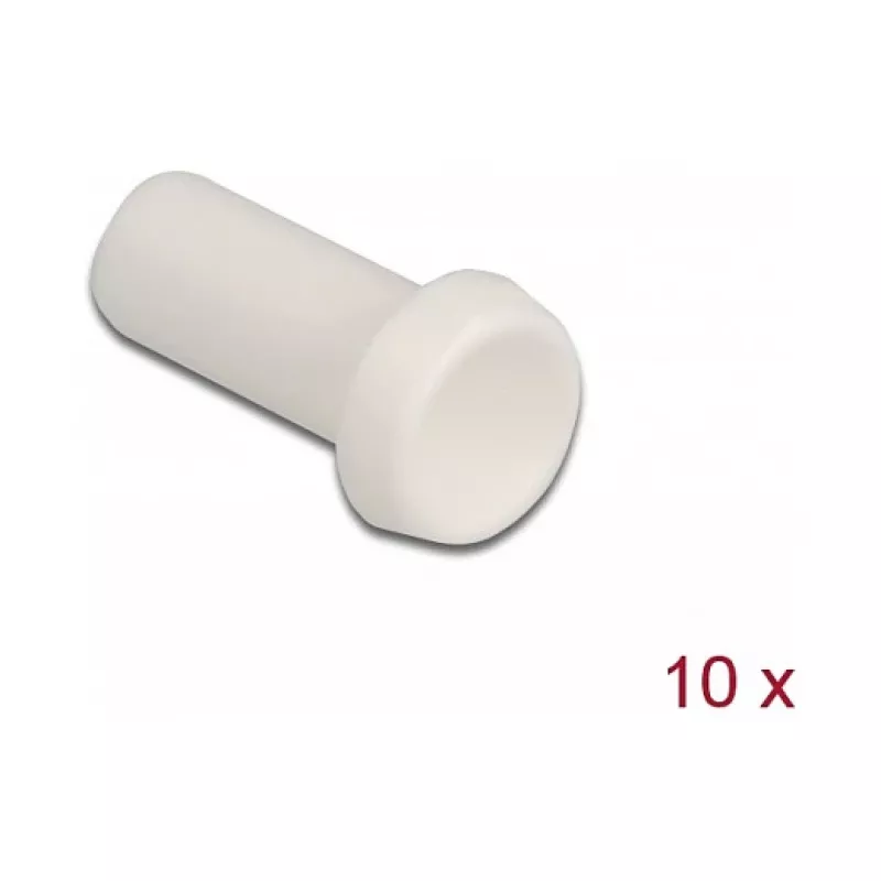 Glasfaser-Staubschutzkappe DeLOCK 86845 10 Stück weiß